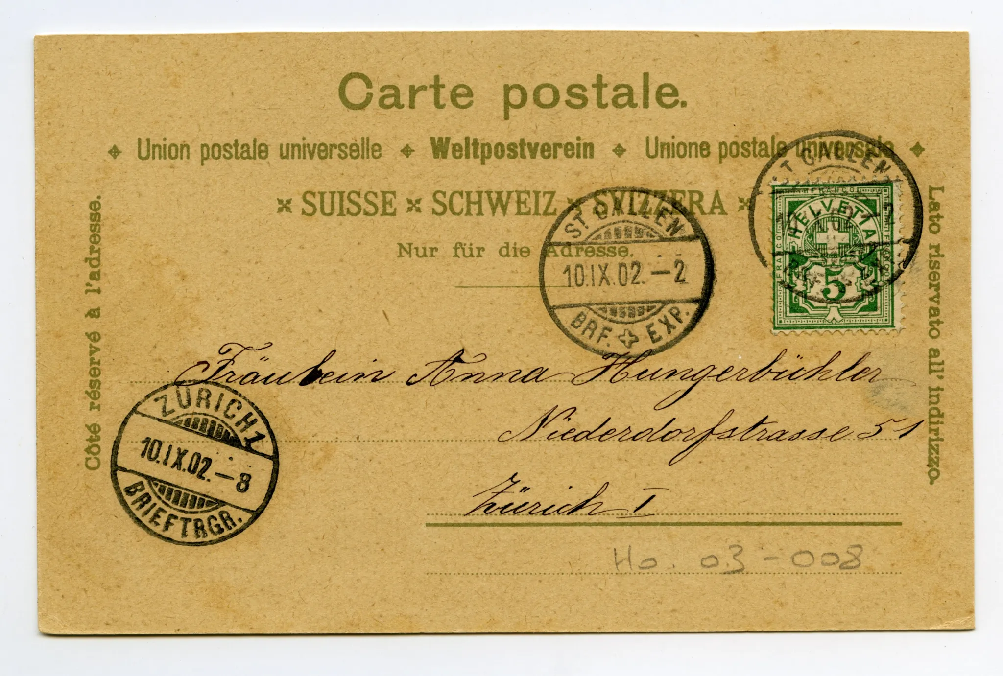 Rückseite mit Text