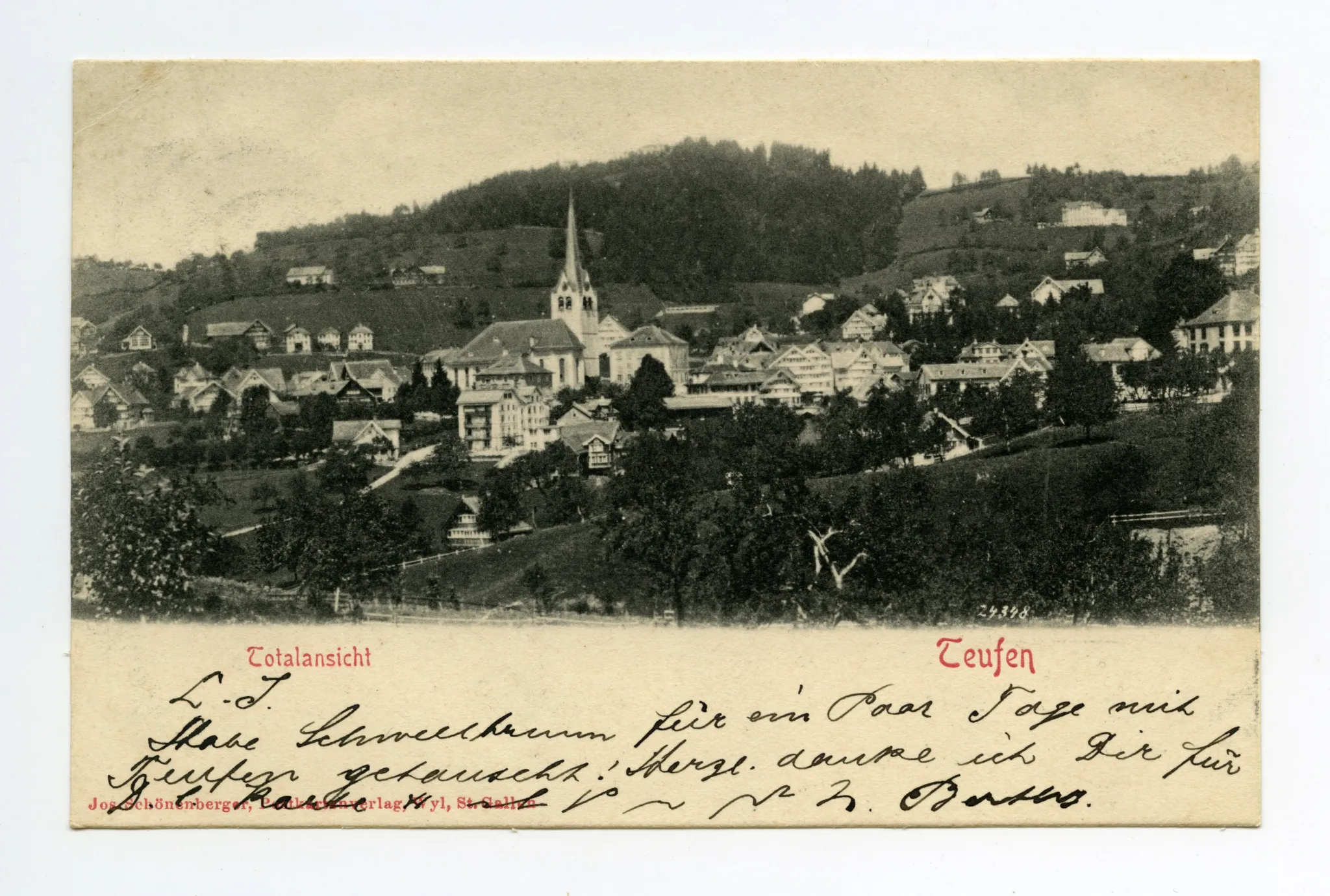 Blick zu Fernblick Frölichsegg, Bad Sonder