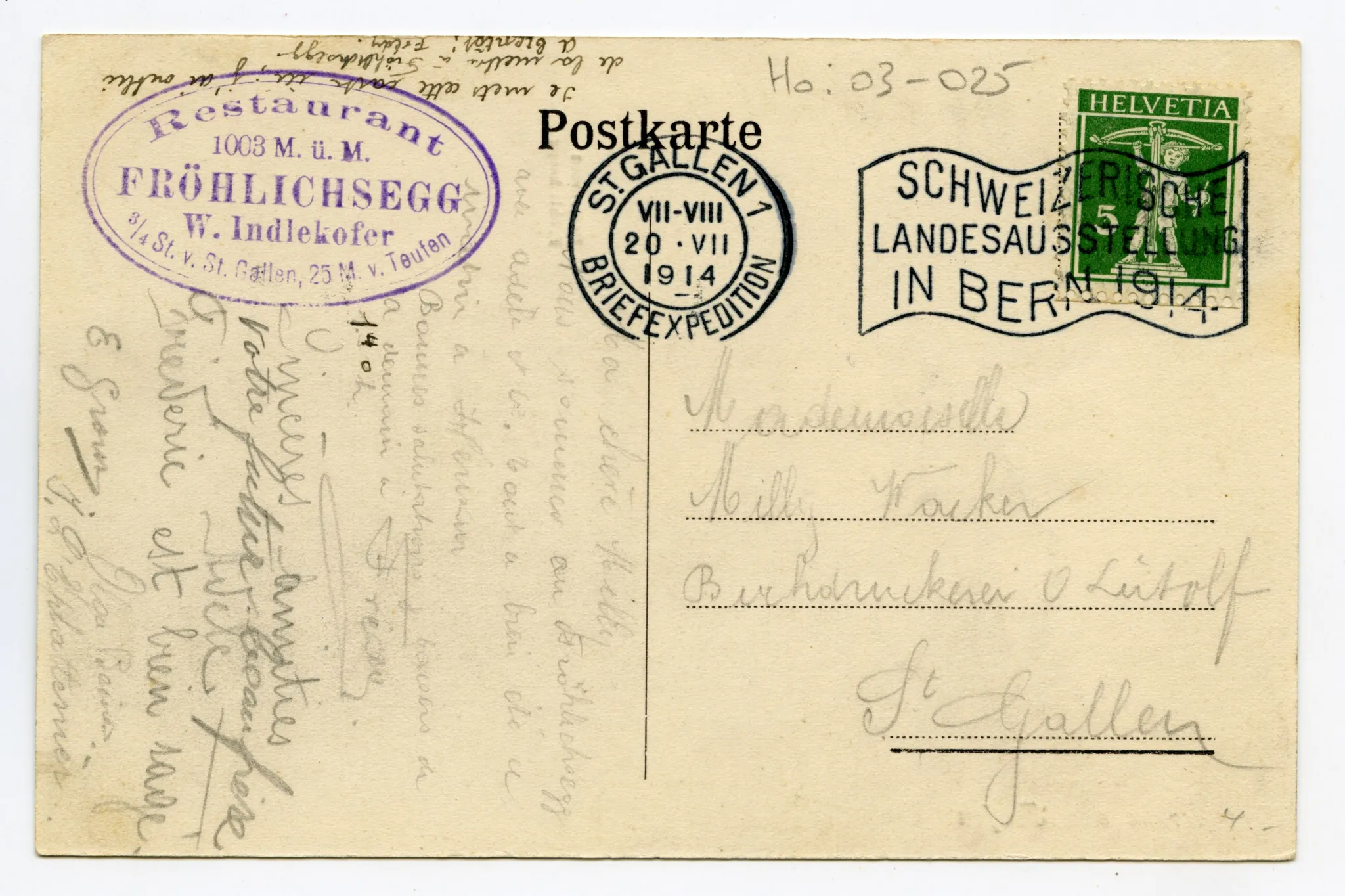 Rückseite mit Text