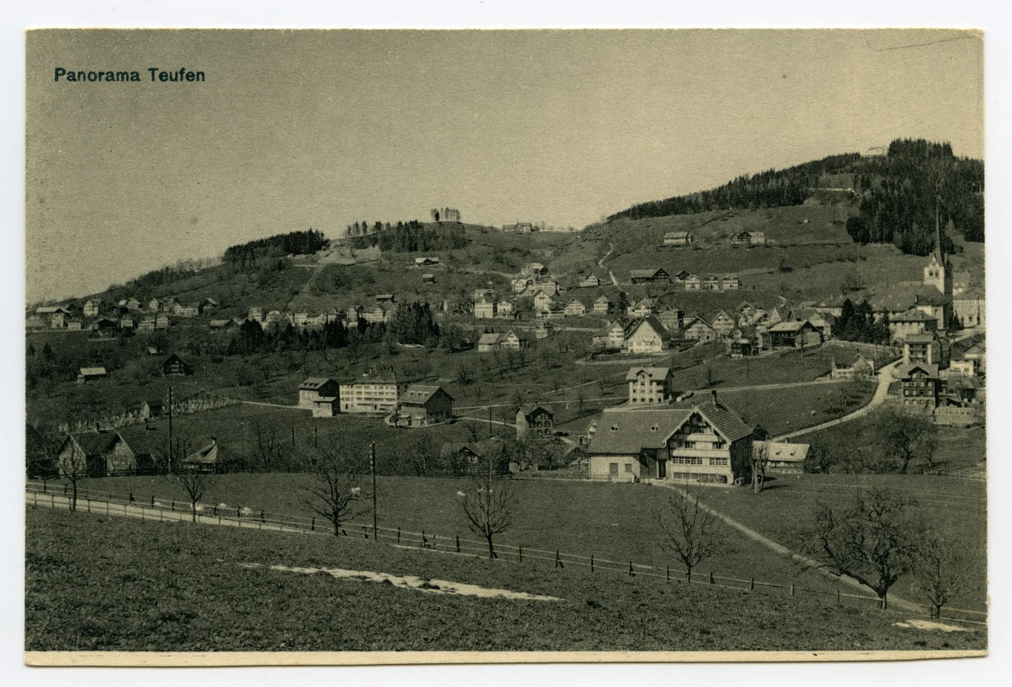ab Haslenstrasse / Schönenbüel, von Grubenmannkirche bis Stofel/Eggli, Blick zu Fernblick, Frölichsegg, Schwendibüel