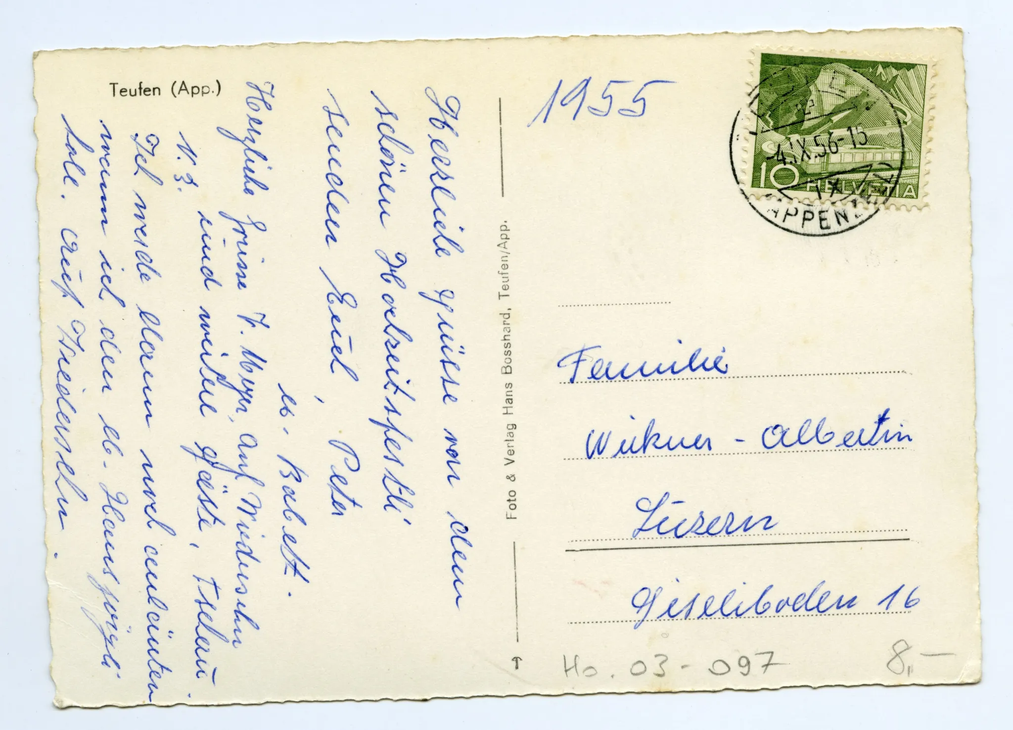 Rückseite mit Text