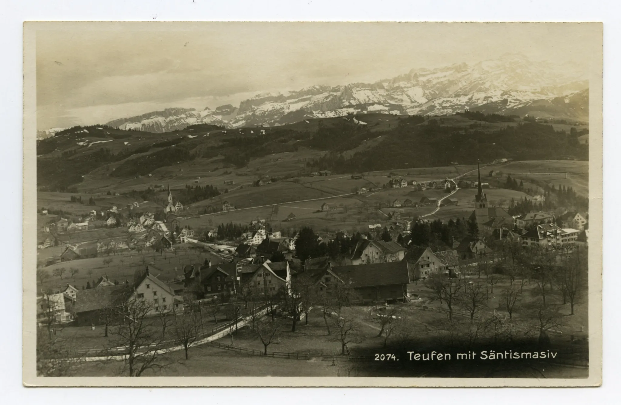 mit beiden Dorfkirchen