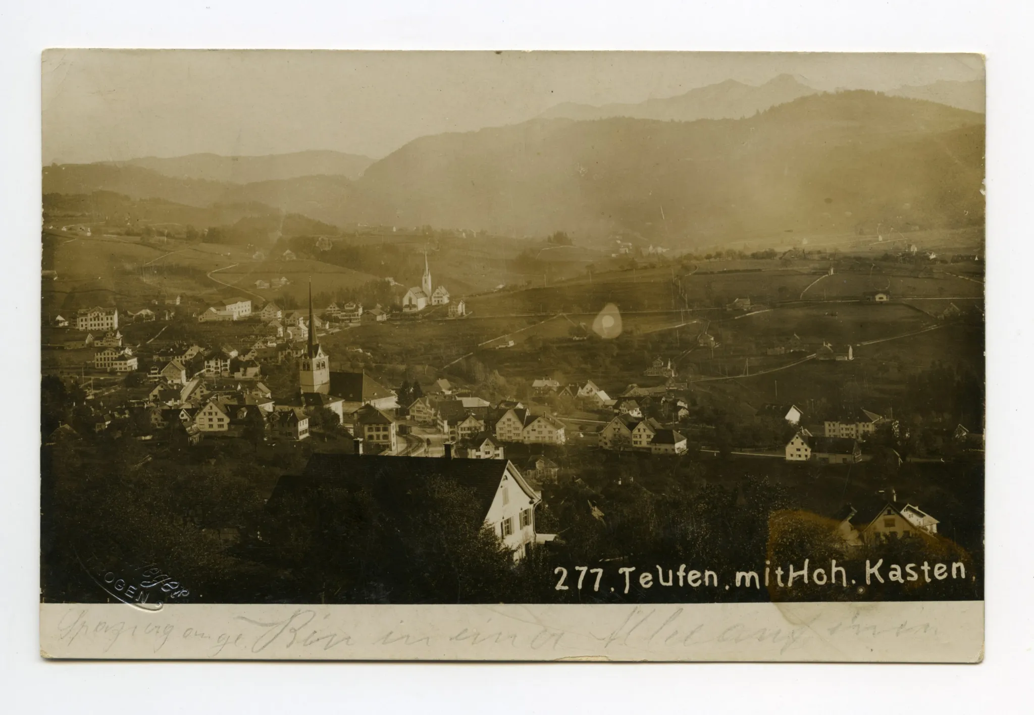 beide Dorfkirchen, Linde (ohne Saal?), Fänern, Kamor, Hoher Kasten