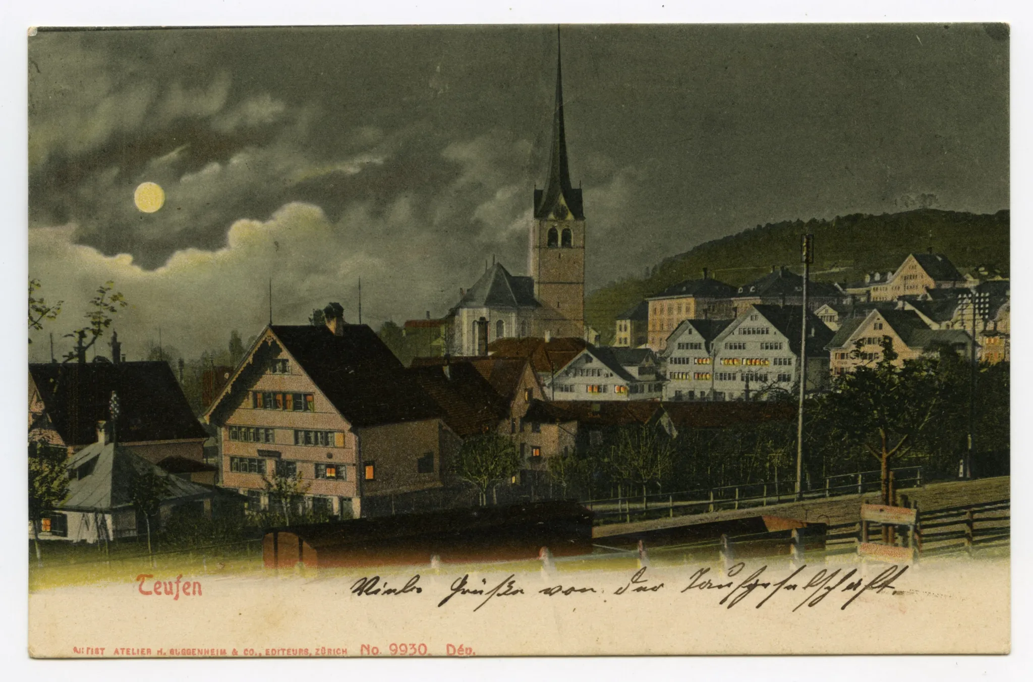 via Hecht und Kornhändlerhaus zur Grubenmannkirche. Vollmond (vgl. Hc.16-05)