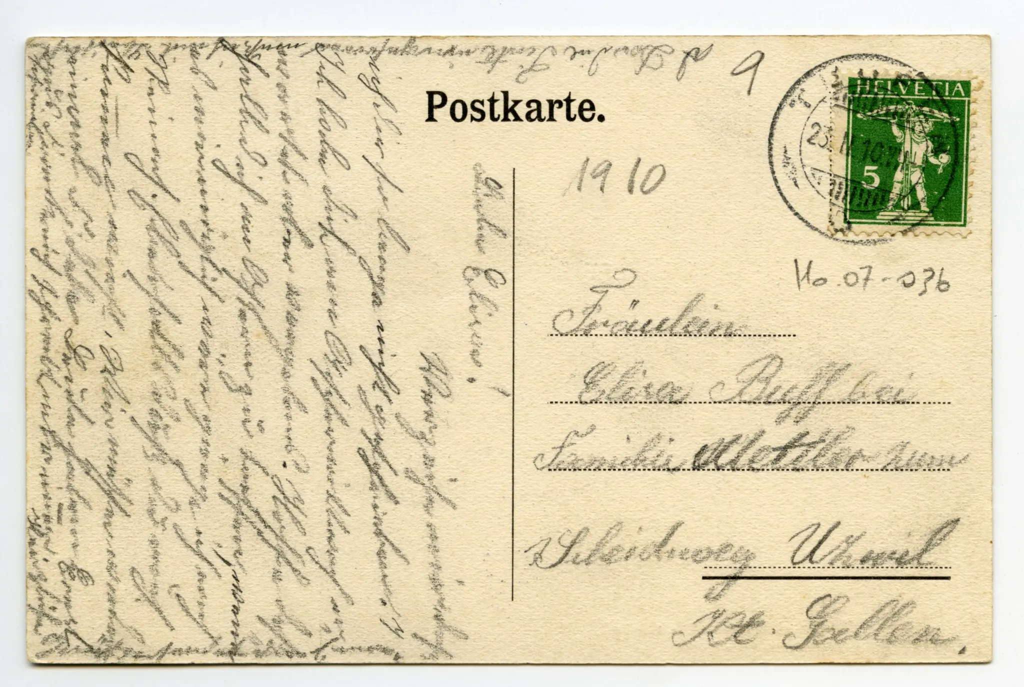 Rückseite mit Text