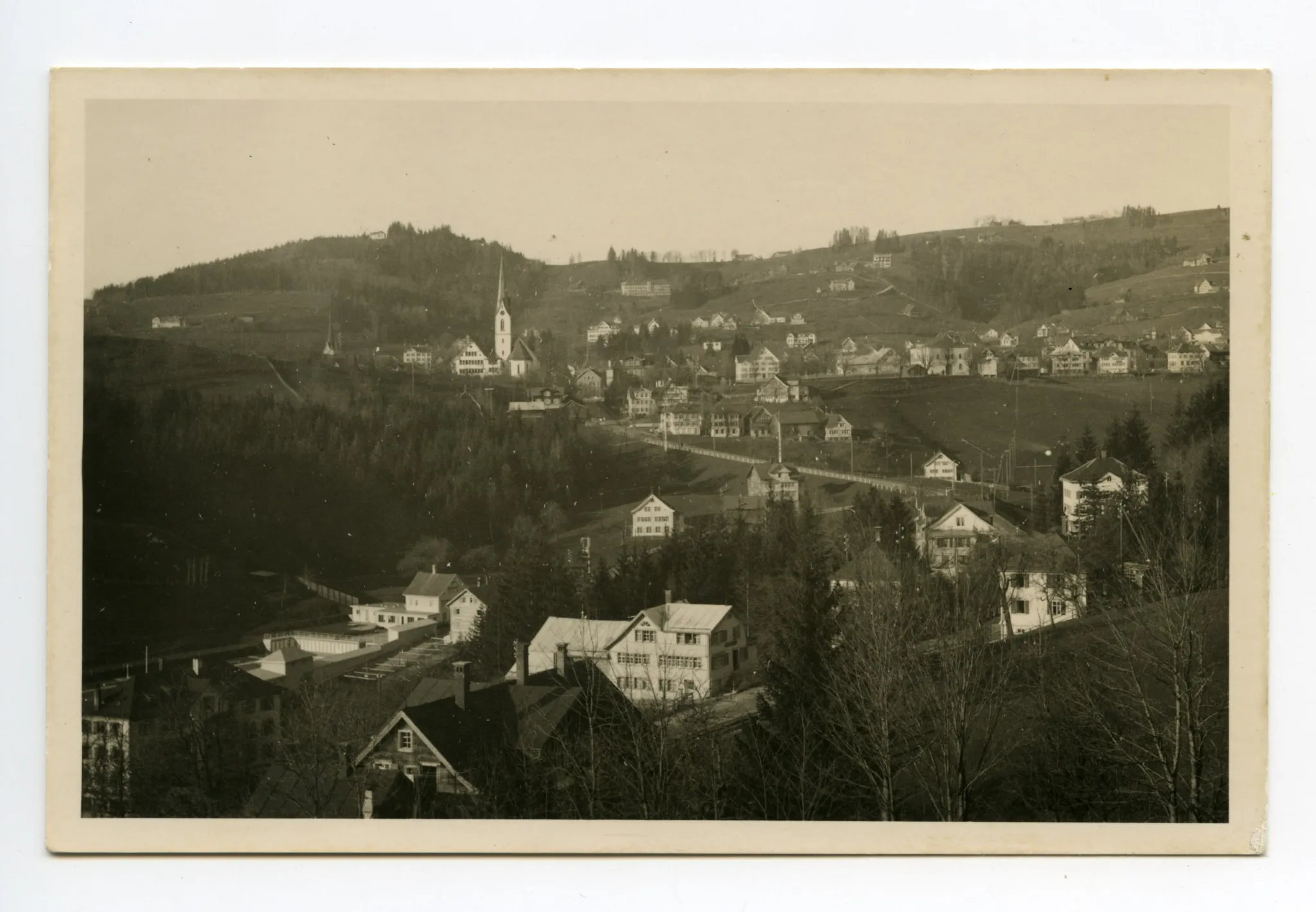 Schwimmbad, Sammelbüel, Alte Kath. Kirche, Zeughaus, Krankenhaus, Bad Sonder, Fernblick. Blick zu Frölichsegg, Schäflisegg