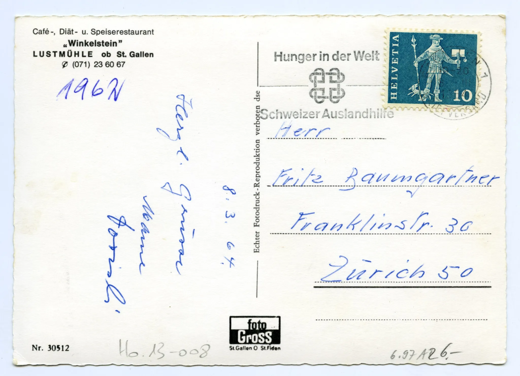 Rückseite mit Text