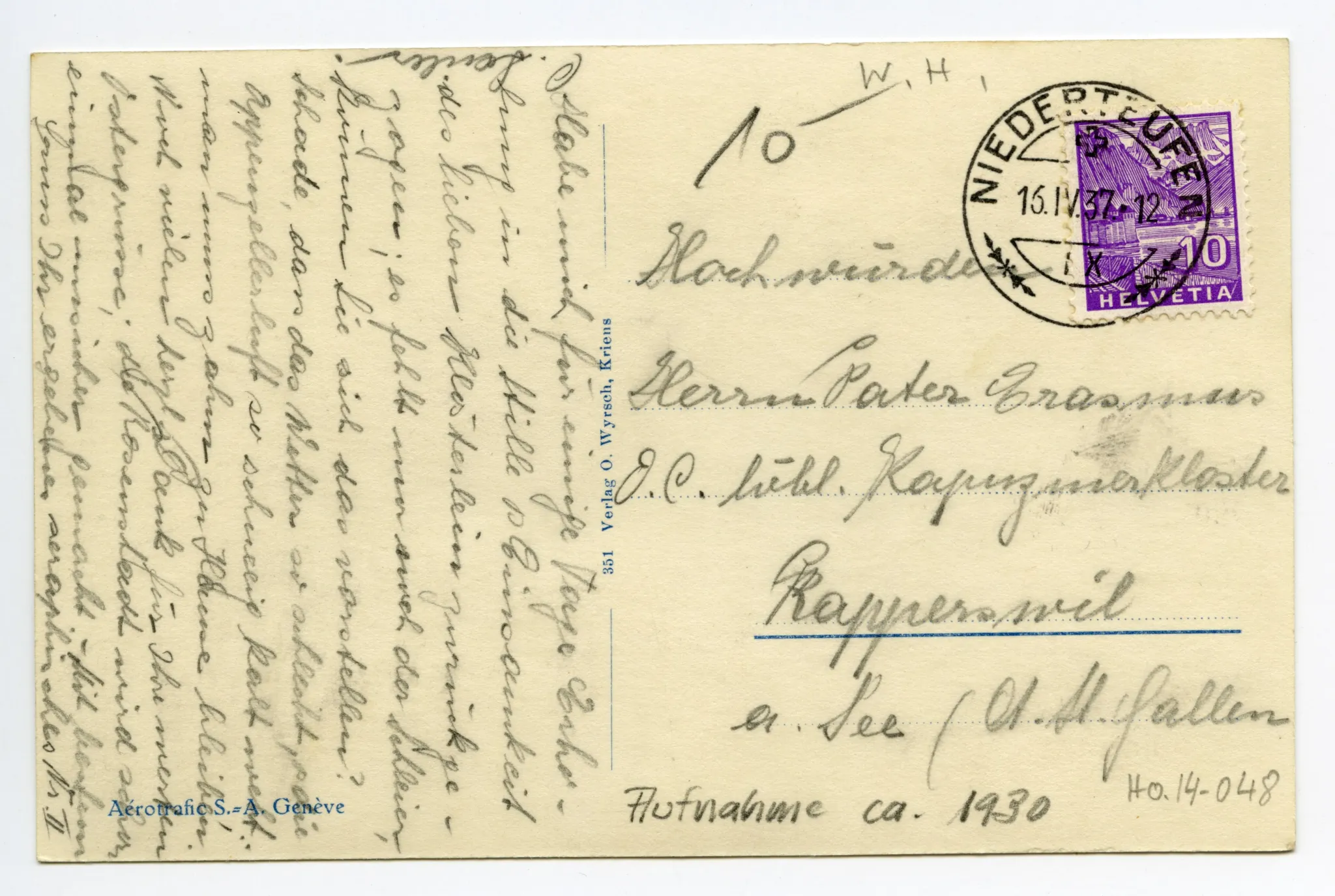 Rückseite mit Text