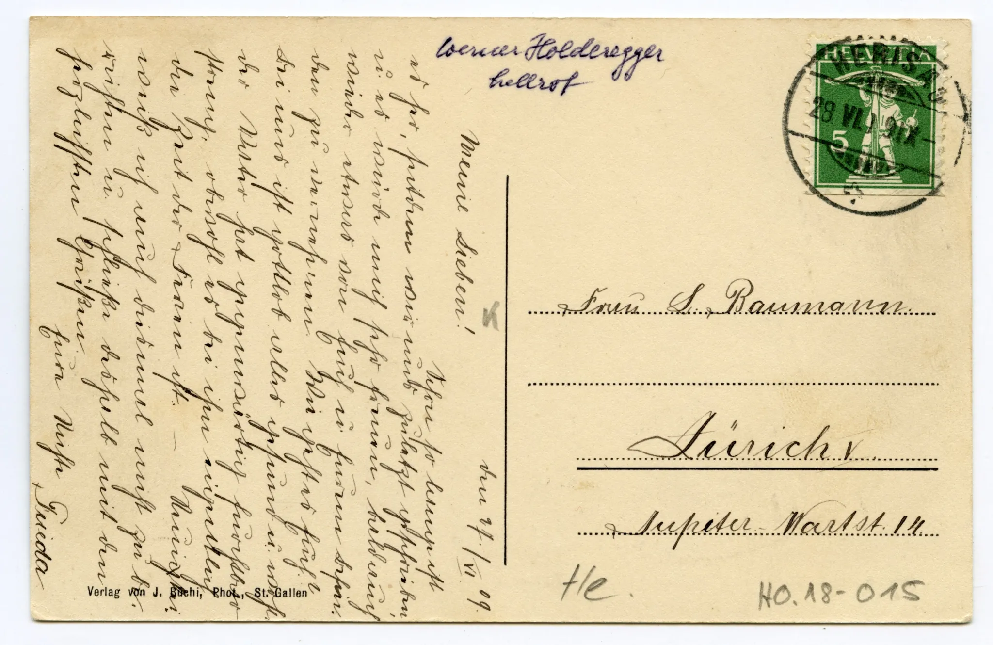 Rückseite mit Text