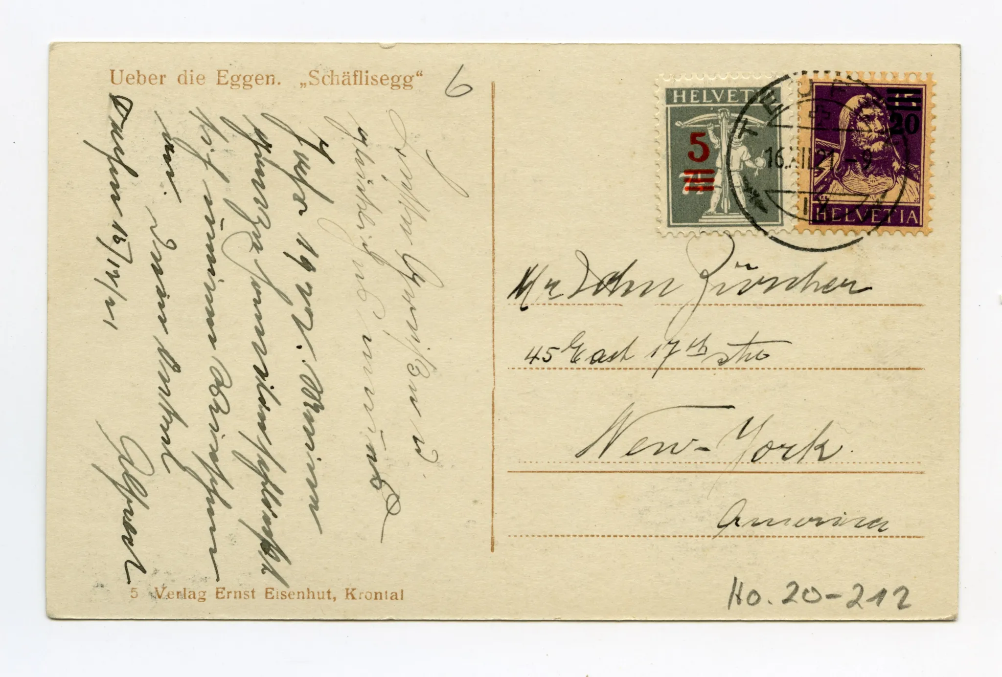 Rückseite mit Text