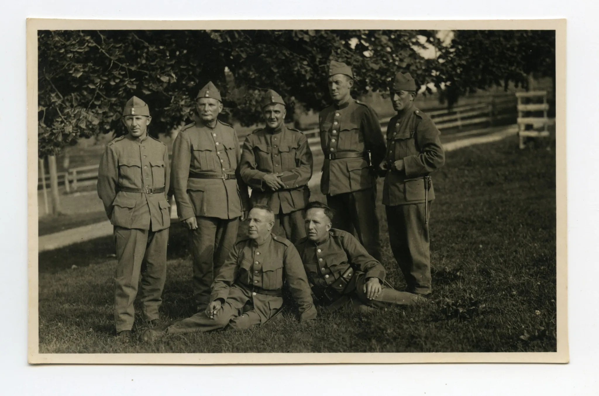 mit sieben Soldaten
