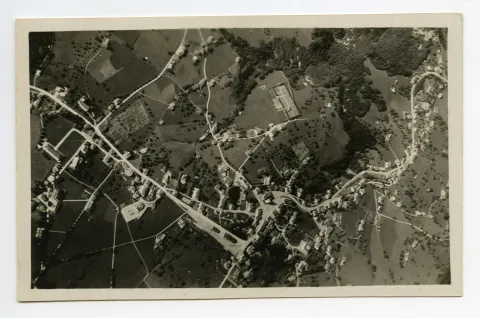 Sammelbüel, via Ebni, Dorfplatz, Friedhof, Stofel bis Eggli. Fotografiert fast „senkrecht“ von oben.