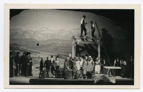 Szene des Festspiel Theaterstücks