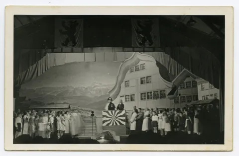 Szene des Festspiel Theaterstücks