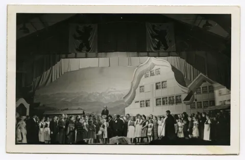 Szene des Festspiel Theaterstücks