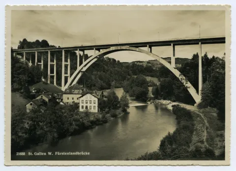 Ansicht der fertiggestellten Brücke